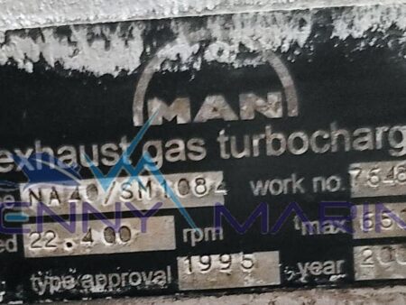 TURBOCHARGER NA40SM1084 FOR MAIN ENGINE MAN B&W 8L40/54B