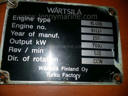 WARTSILA 8L46B MAIN ENGINE