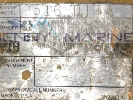 Caterpillar 3516DI Marine Main engine with 1200 RPM 2200HP