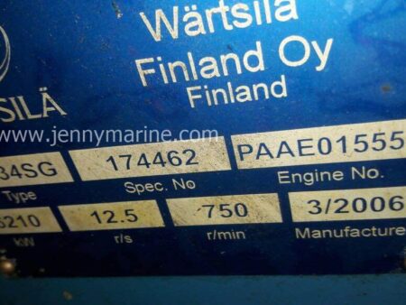 Wartsila 18V34SG GENERATOR SET