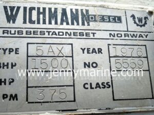 WICHMANN 5AX ENGINE AT JENNY MARINE