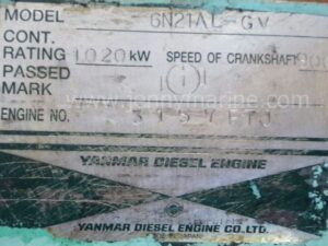 YANMAR 6N21AL-GV GENERATOR SET