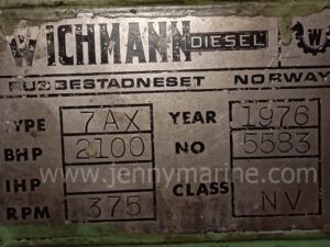WICHMANN 7AX ENGINE AT JENNY MARINE