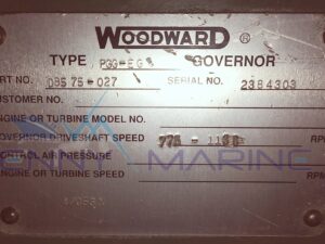WOODWARD PGG-EG GOVERNOR