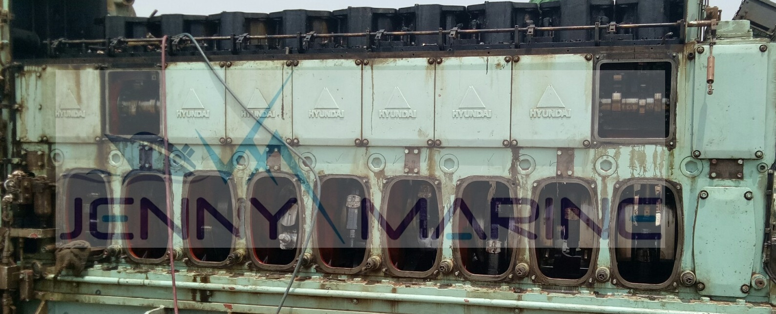 Hyundai-Himsen 9H25/33 Engine Cylinder Block MFG 2004