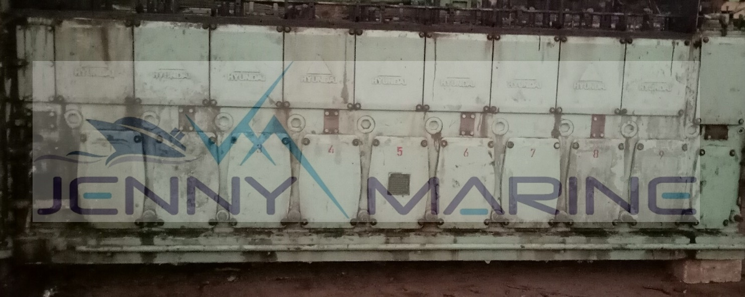 Hyundai-Himsen 9H25/33 Engine Cylinder Block MFG 2004 - Image 4