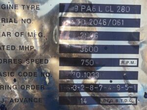 PIELSTICK 9PA6L CL 280 ENGINE COMPLETE