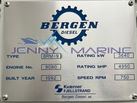 BERGEN BRM-9 MAIN ENGINE COMPLETE