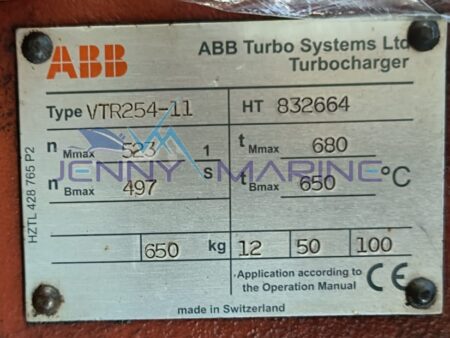ABB VTR254-11 TURBOCHARGER